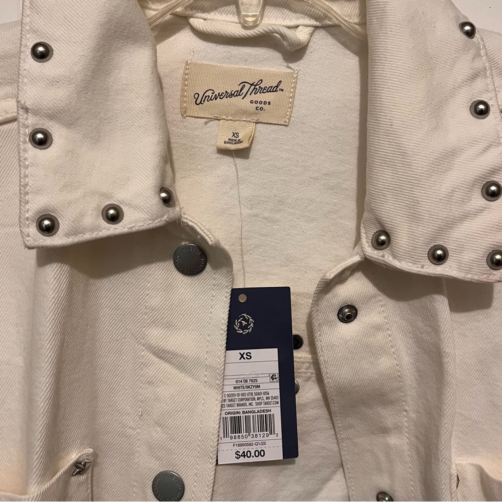 Universal Thread Off-White Studded Jacket - Picture 2 of 2